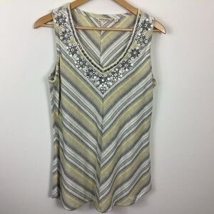 Soft Surroundings Nissi Beach Guaze Tank Top Size Medium